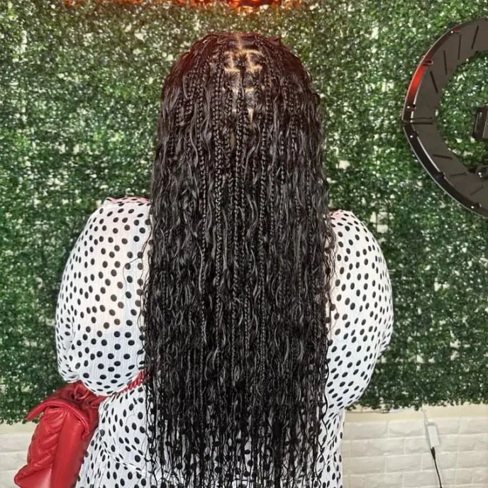 Boho Knotless Braids